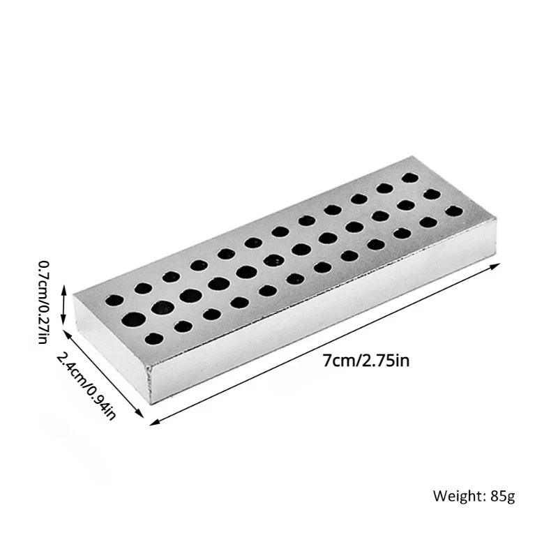 36Holes Steel Plate Drilling Twisting Drill Carving Block Hole Punching Board Watch Repair Tool Accessory Watchmaker 7.6x2.5x1cm