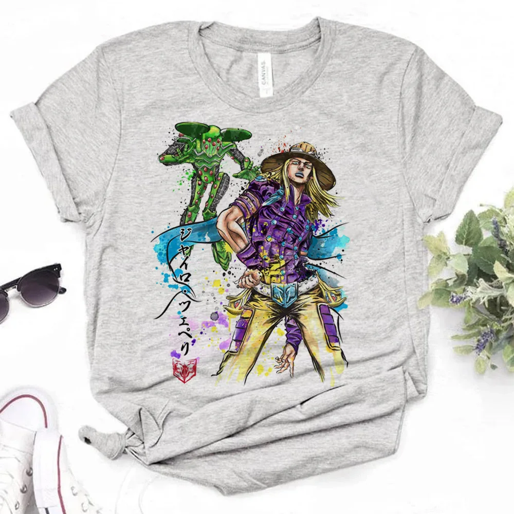 Steel Ball Run t shirt femme 2000s emo y2k anime summer t-shirt dollette clearance sales Retro