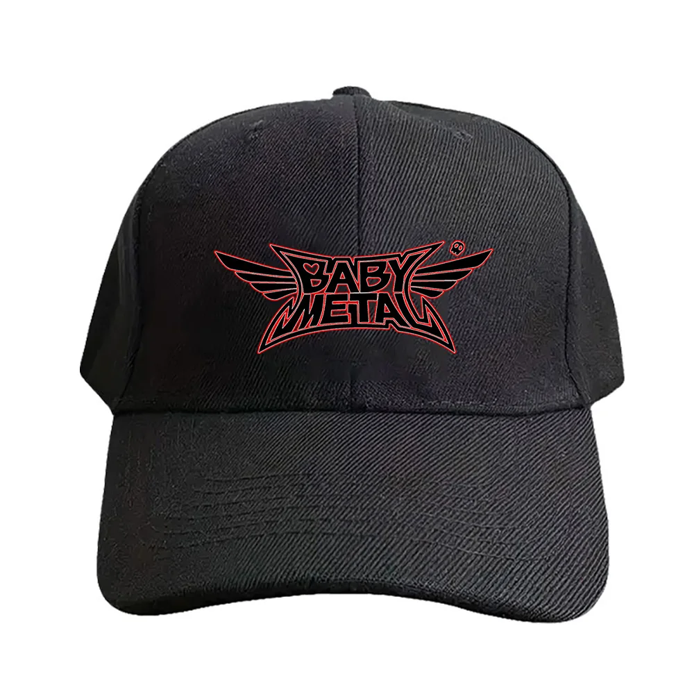 babymetal Metallband-Kappen, Sommer-Baseballkappe für Erwachsene, verstellbar, mit gebogenem Schirm, Entenschnabel-Hut, Sonnenschutz