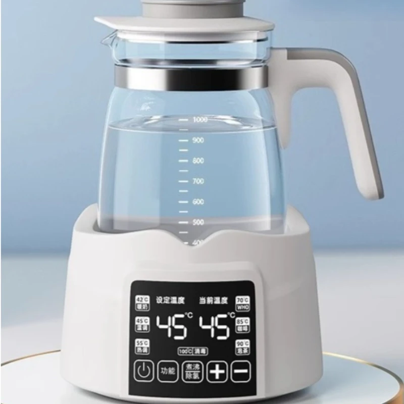 Baby Formula Heating Kettle, Bottle Sterilizer & Dryer, 2-in-1 Smart Water Boiler, Anti-Dry Burn Temperature-Controlled Flask