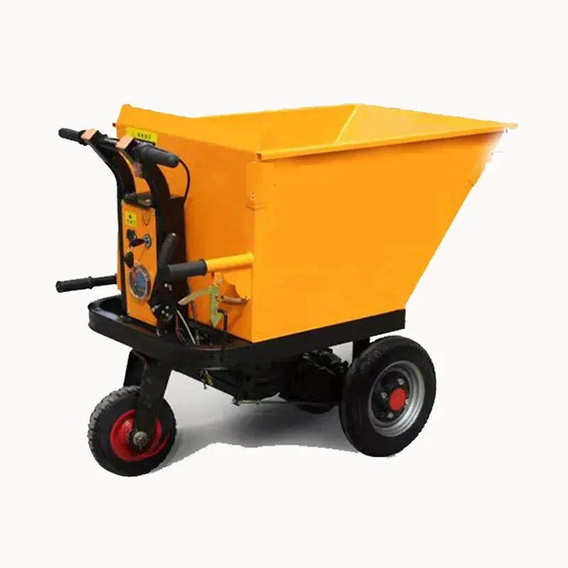 2026 High Quality Battery Hand Dump Cart Powered Dump-Overland Carts Garden Trolley for Stone