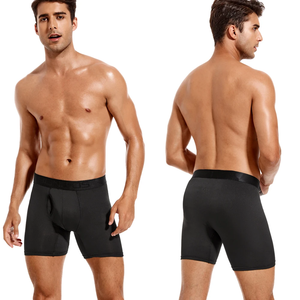 5pcs Front opening Boxers man polyester underpants men underwear sexy Men\'s panties gifts Mens boxer shorts calecon