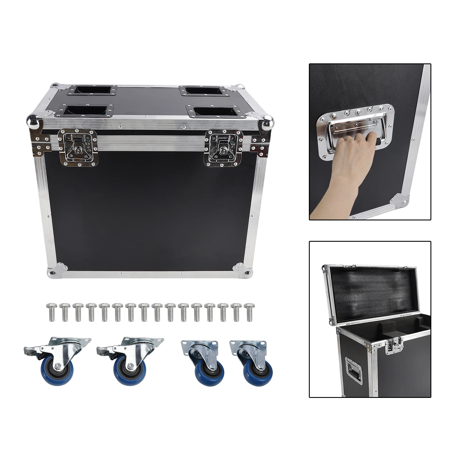 Flight Case For 2Pcs 380W Beam Moving Head Stage Light Hard Case With Wheels