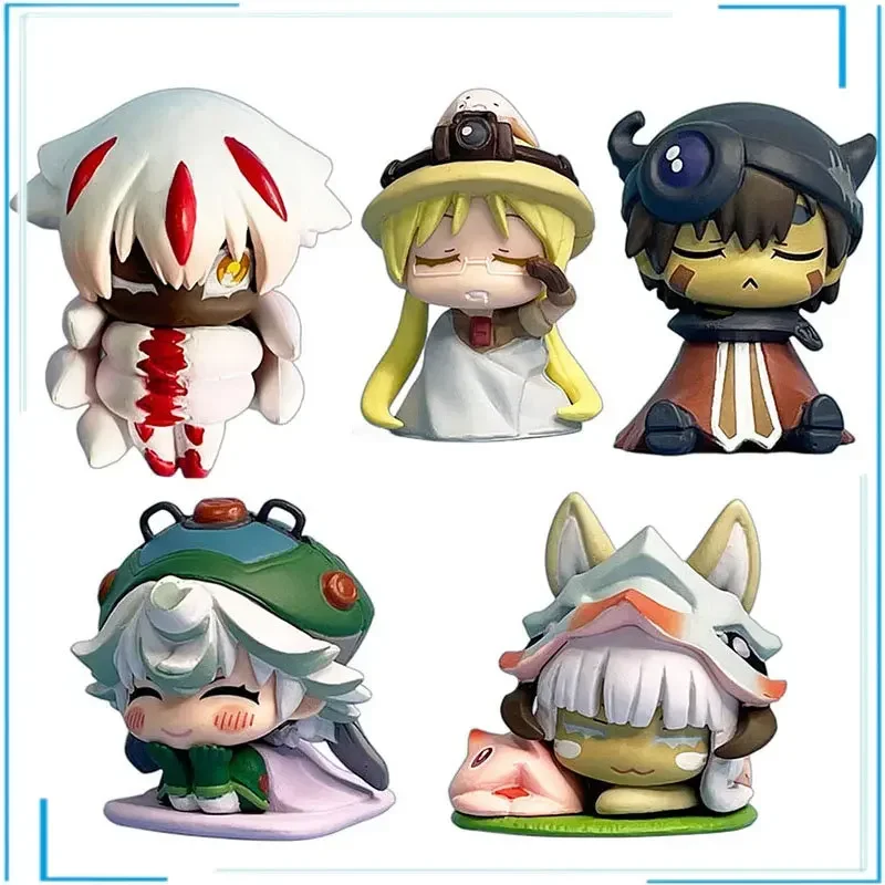 Made In Abyss Prusika Riko Fapuda The Golden Village of The Burning Sun Prusika Riko Gashapon Sleep Style Cute Collectible Toys