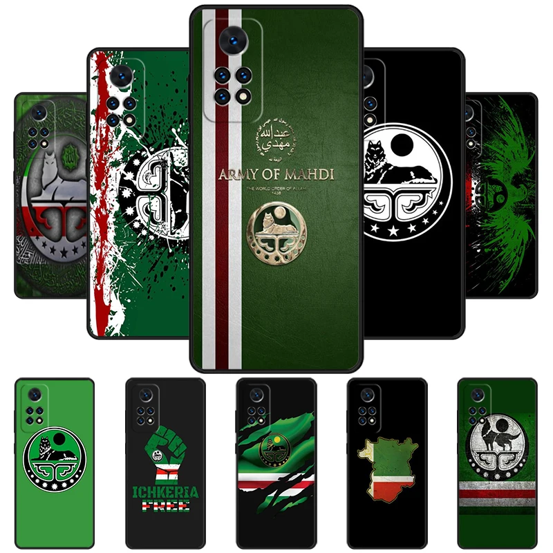 Chechnya Chechen Flag Phone Case For Redmi Note 11 EPro 11S 10 10T 9S Promax 8 Pro Xiaomi Mi 10 11 12X 12S Ultra Cover