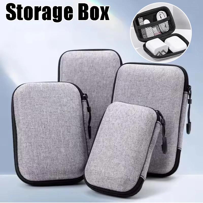 Multifunktionale EVA-Aufbewahrungsbox für Festplatten, Kabel-Organizer, Powerbank-Halter für digitales Zubehör