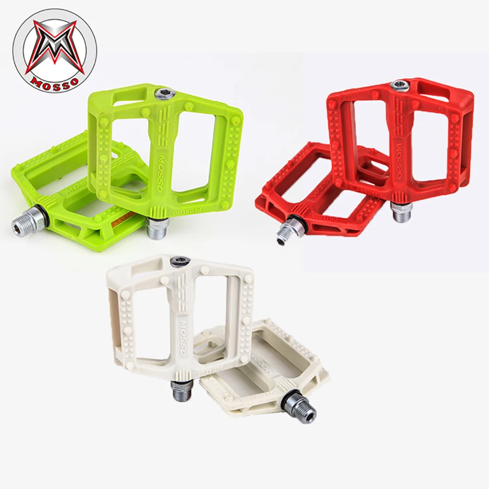 Mosso-Pedais De Nylon De Bicicleta De Montanha, Ultra-leve, Plataforma Ampla, Bicicleta De Corrida, Pé De Espera, Acessórios De Bicicleta