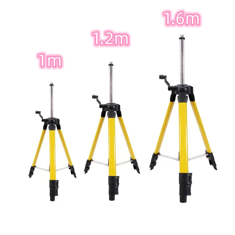 Laser Level Accessories Laser Level Tripod Adjustable Height Thicken Ferroalloy Tripod Stand for 1/1.2/1.6M Adjustment Tripod