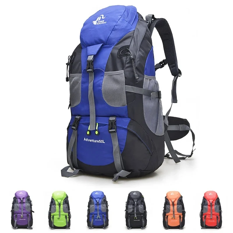 

50L Outdoor Trekking Backpack Men and Women Camping Hiking Mountaineering Backpack Multi-functional Lightweight Sports Bag