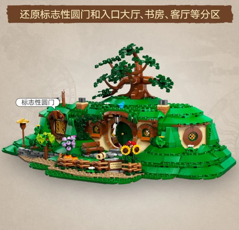 MINISO 2017Pcs New 10354 Shire Model Building Block Set Expert Streetview Architecture Ideas  Bricks  Assembly Toys For Kids