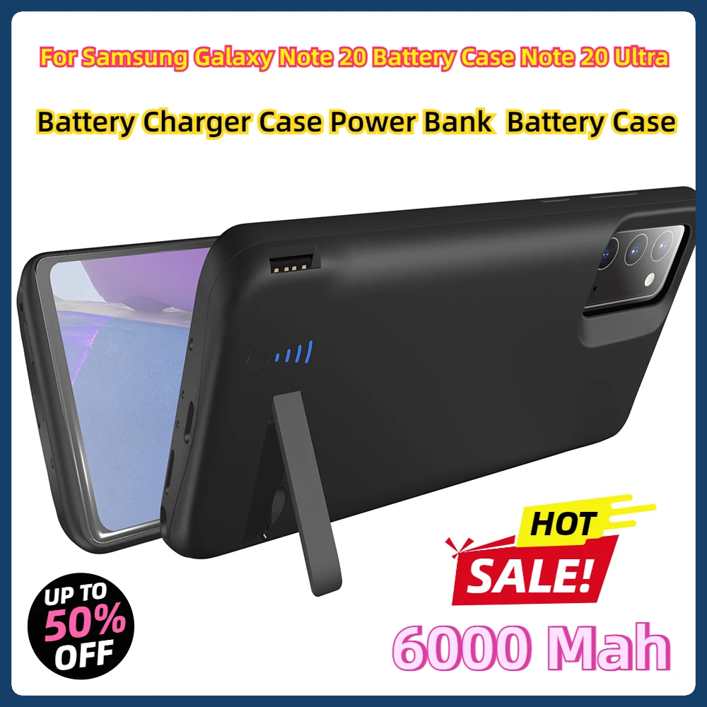 For Samsung Galaxy Note 20 Battery Case Note 20 Ultra Battery Charger Case Power Bank Note 20 Battery Case 6000 Mah