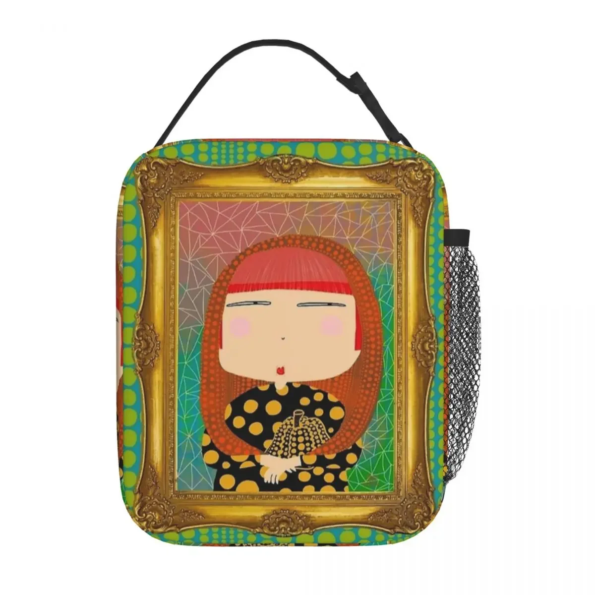 

Yayoi Kusama Insulated Lunch Bag Portable Lunch Container Cooler Bag Lunch Box Tote School Travel Bento Pouch