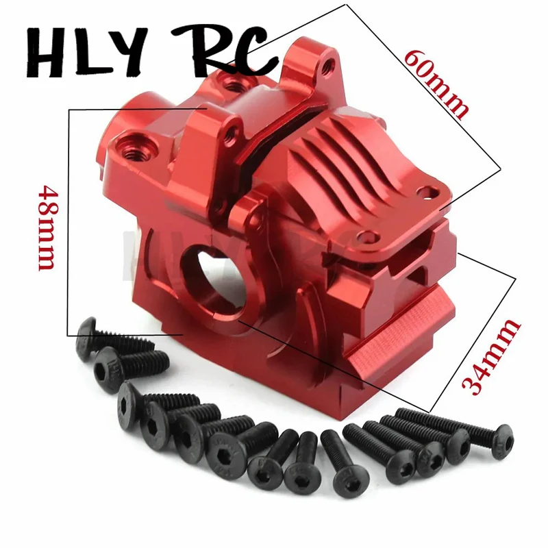 Aluminum Front & Rear Differential Housing Gearbox #6881 #6880 Upgrade Parts For RC Car Traxxas Rustler Hoss Slash Stampede 4x4