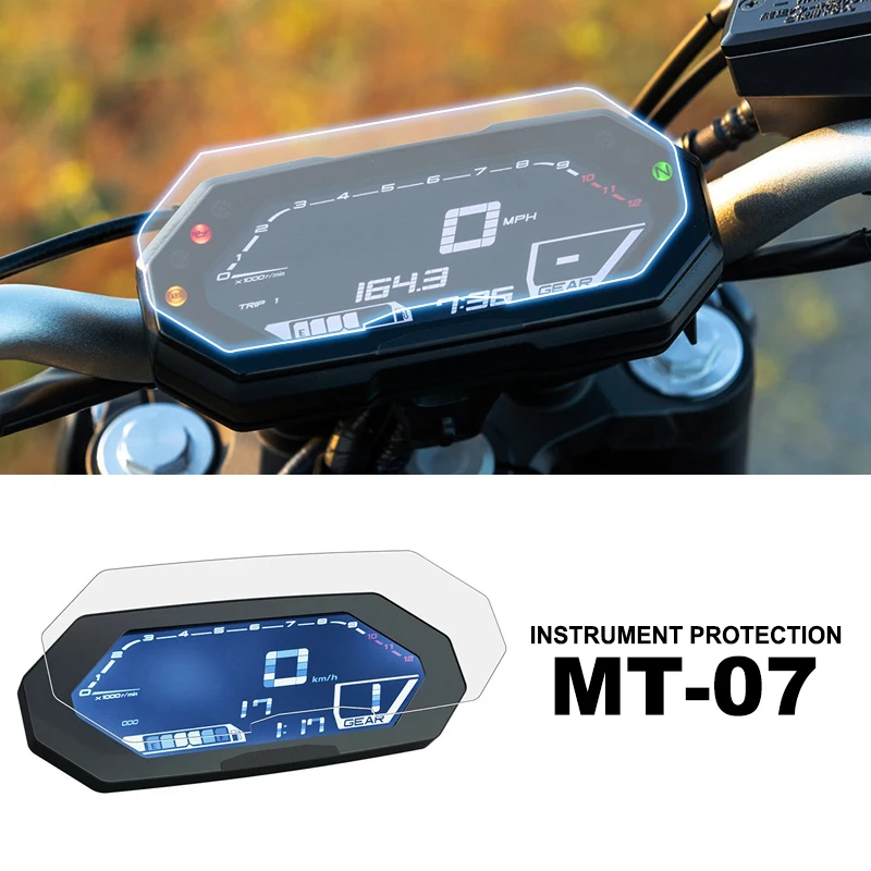 ฟิล์มกันรอยหน้าจอมาตรวัดรถมอเตอร์ไซค์ สำหรับ YAMAHA MT-07 MT07 FZ-07 FZ07 MT FZ 07 ปี 2021 2022