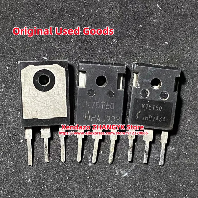 10pcs/lot K75T60 K75T60A IKW75N60T IKW75T60T TO-247 Inverter IGBT high power triode