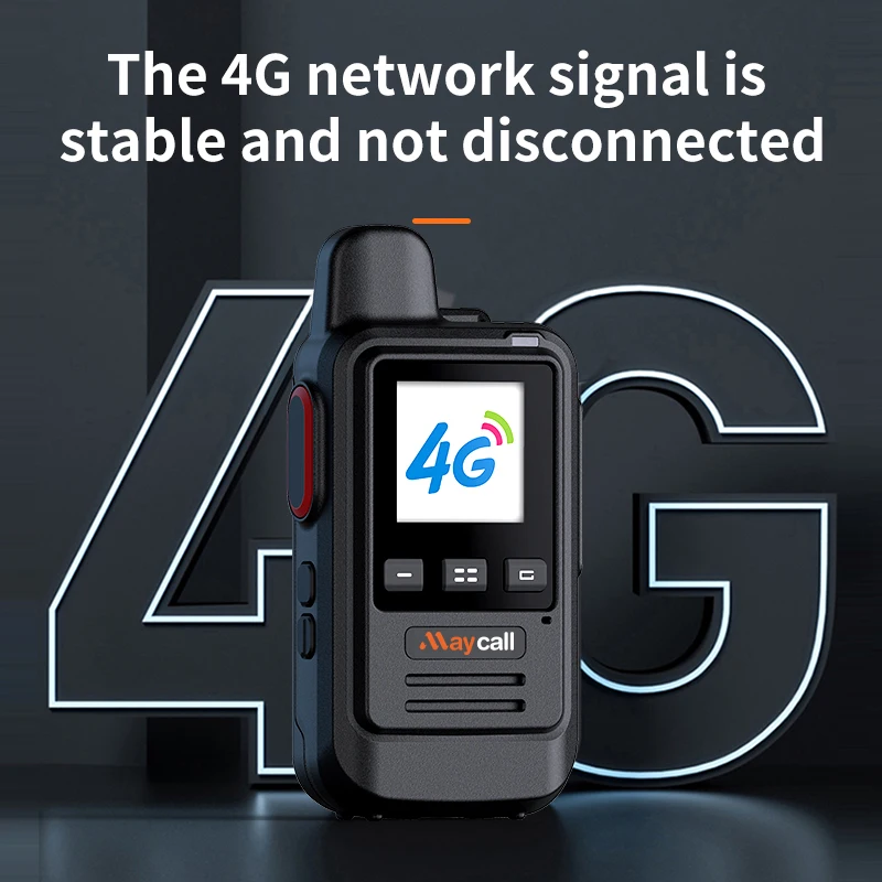 Maycall Global Walkie Talkie Long Range Global PPT Walkie-Talkie with SIM Card LIFE TIME Free Transnational POC Radio