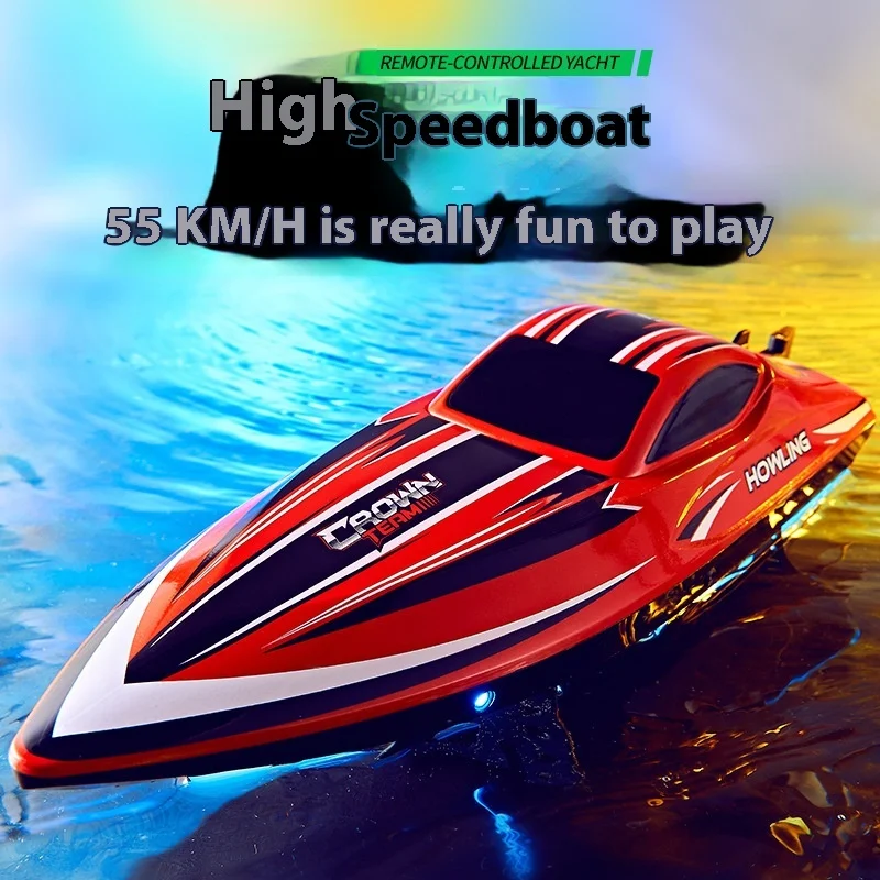 High-Speed Remote Control Boat Brushless Motor Competitive Boat High-Powered Water Children'S Toys Boat Model Holiday Gift