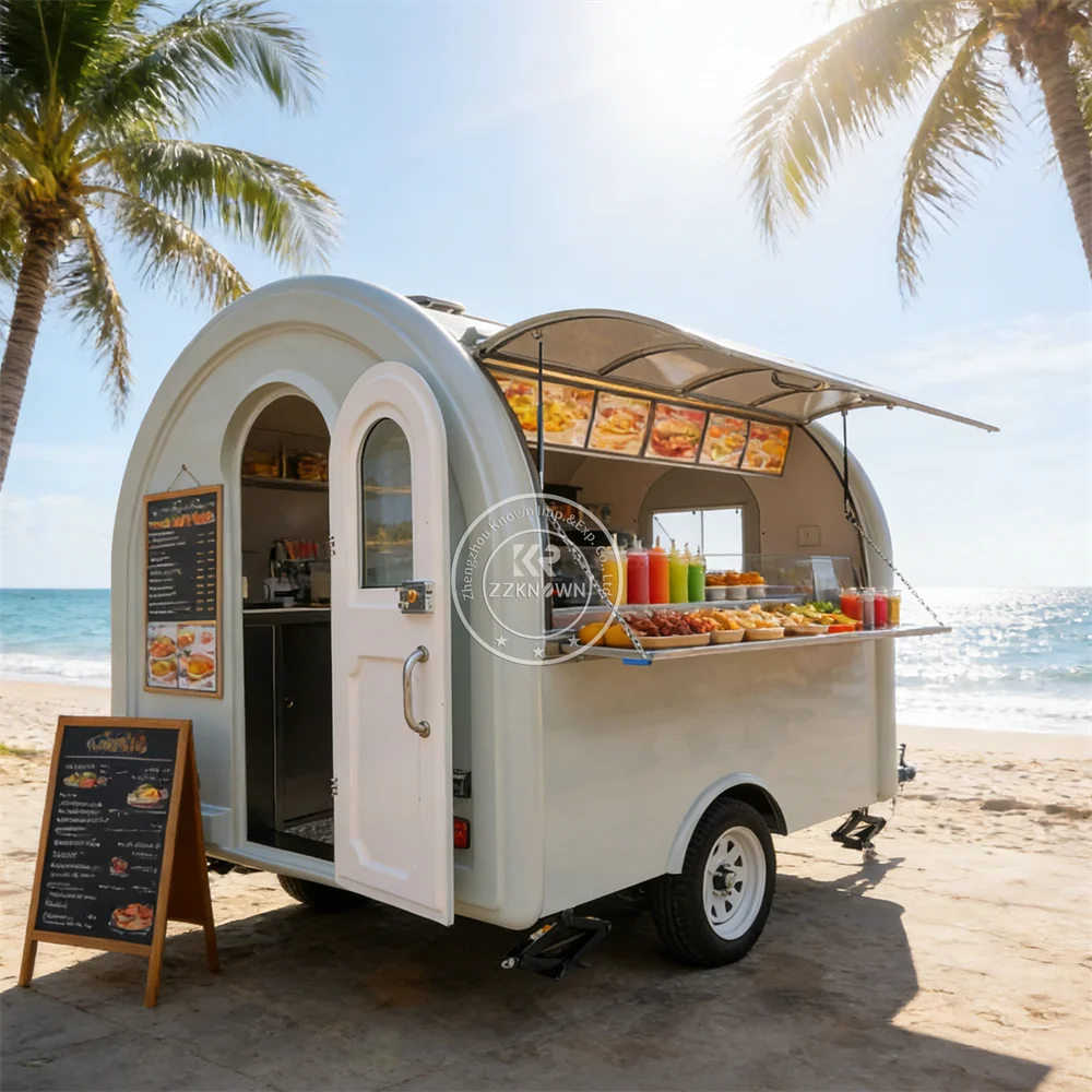 

Мобильный фудтрак-прицеп стандарта США для кофе, хот-догов, мороженого и напитков с полностью оборудованной кухней