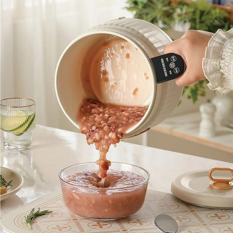 

1.8L Multi-function Electric Cooking Pot Hot Pot Ceramics Non-stick Rice Cooker Frying Pan Reservation Steamer Auto Keep Warm