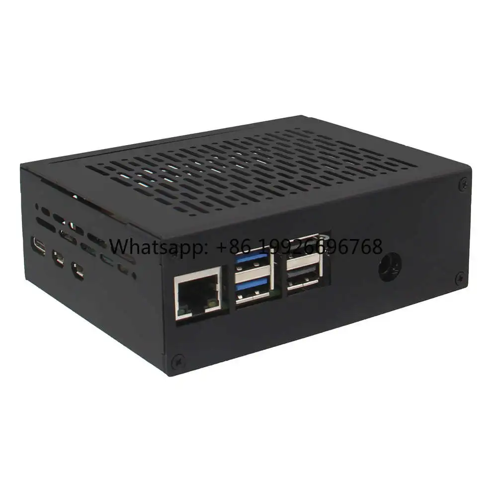 

Chipboard Geekworm X1011-c1 Pi 5 Case, Metal Build, Compatible With X1011 Shield, Lightweight and Durable