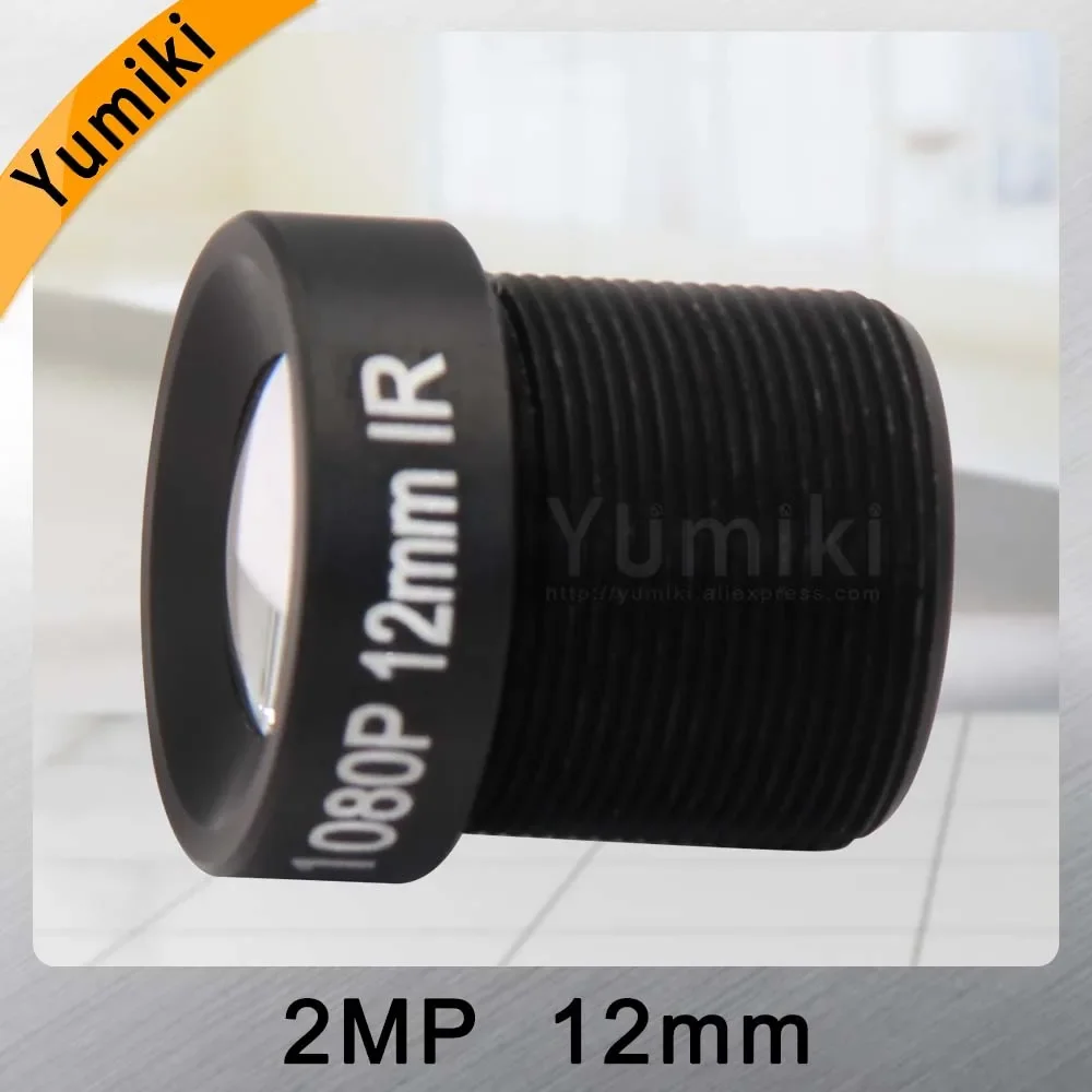 Yumiki CCTV lens F2.0 M12*0.5 12mm 25degree CCTV Camera Board Lens for 1/3\