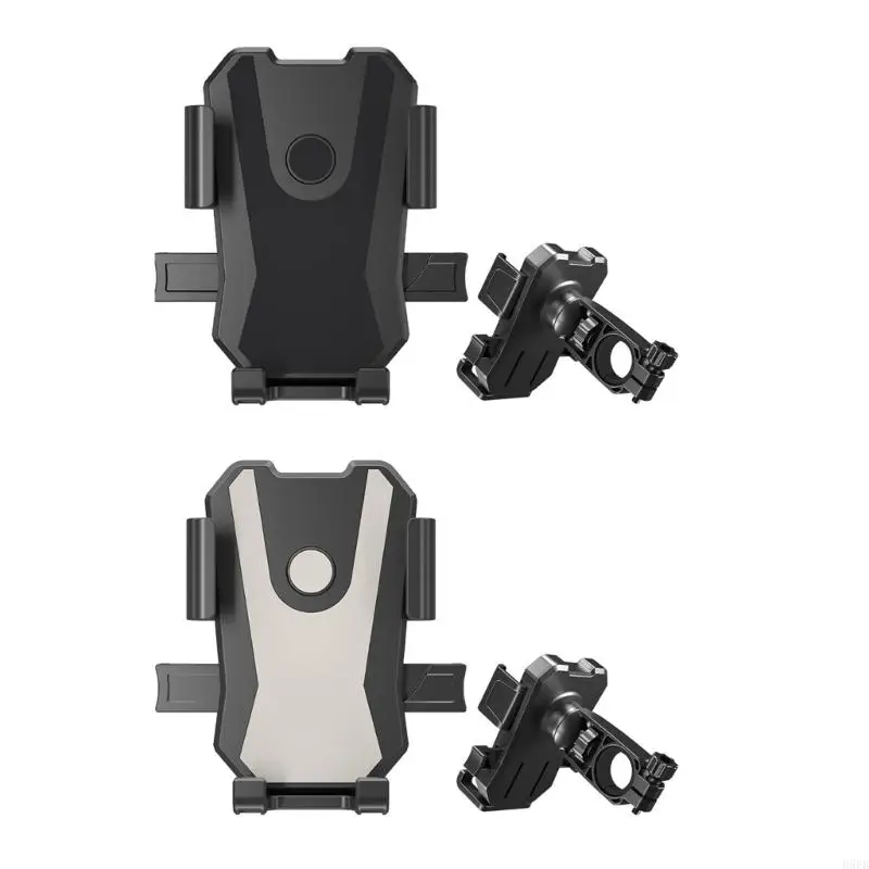 H9EB Upgrades Phone Mount Adjustable Motorcycle Cellphone Holder Easy Installs Handlebar Clip Portable for Outdoor Ridings