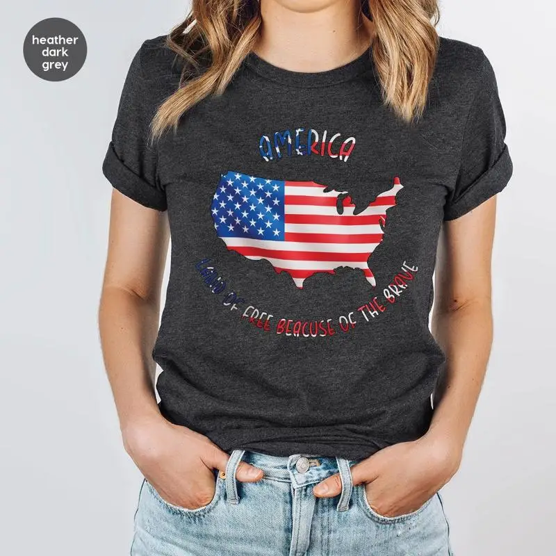 

Brave T Shirt 4th Of July Land Independence Day Liberty Freedom Patriotic