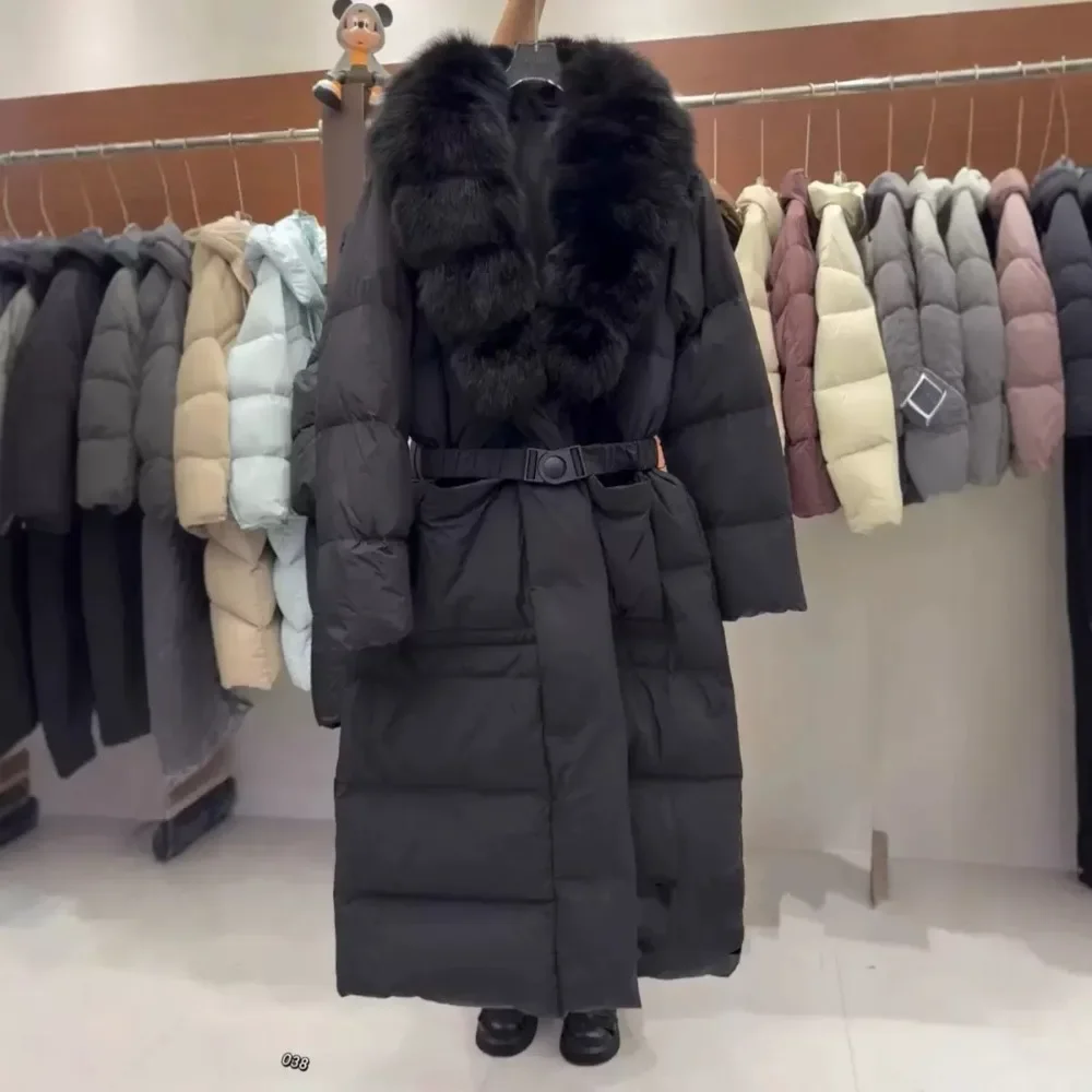 OFTBUY معطف نسائي من الفرو الطبيعي بأكمام طويلة معاطف للنساء وسترات كورية Dongdaemun ملابس عالية الجودة معطف فرو #5