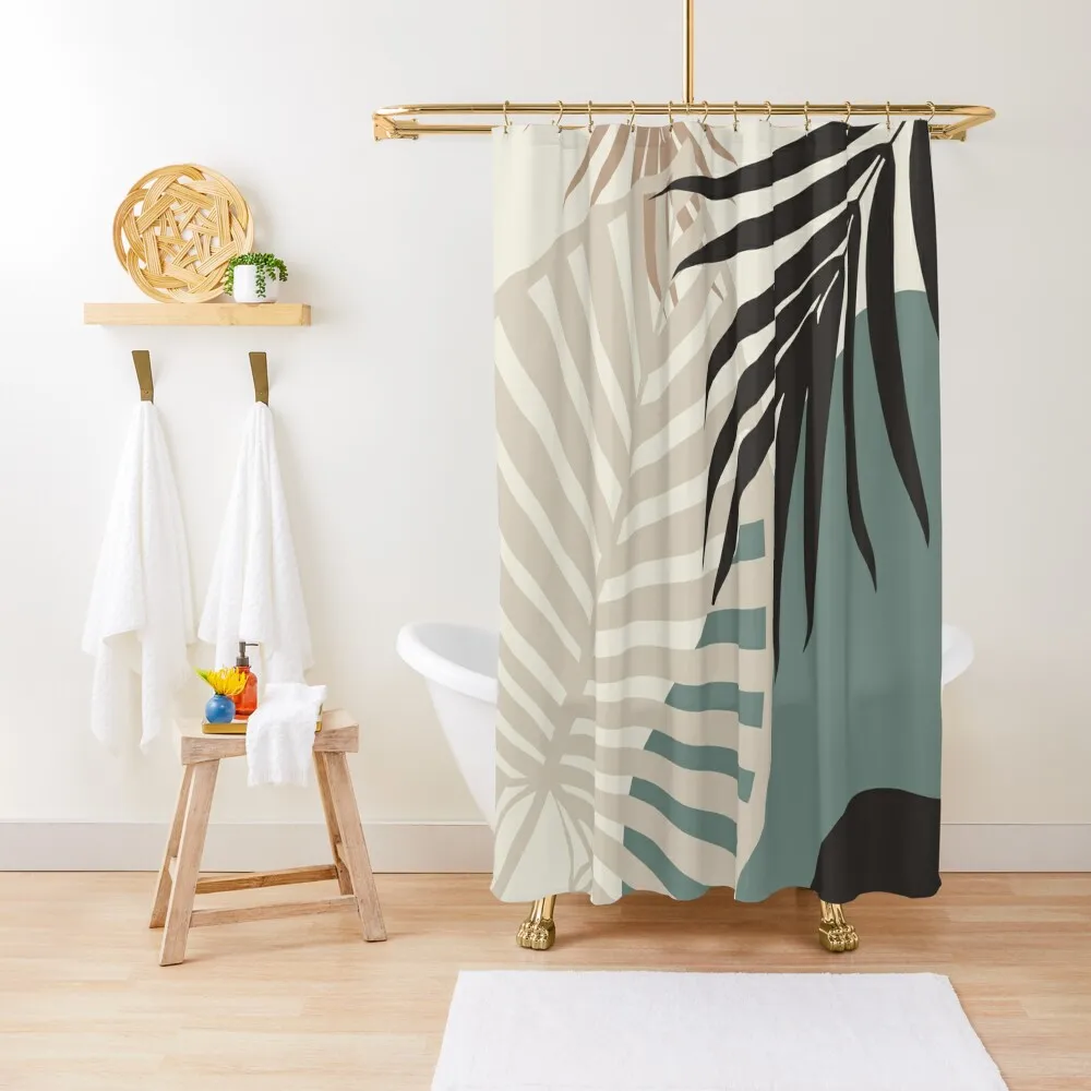 

Minimal Tropical Palm Leaf Finesse #2 #tropical #decor #artShower Curtain Shower Bathroom Luxury Bathroom Shower Curtain