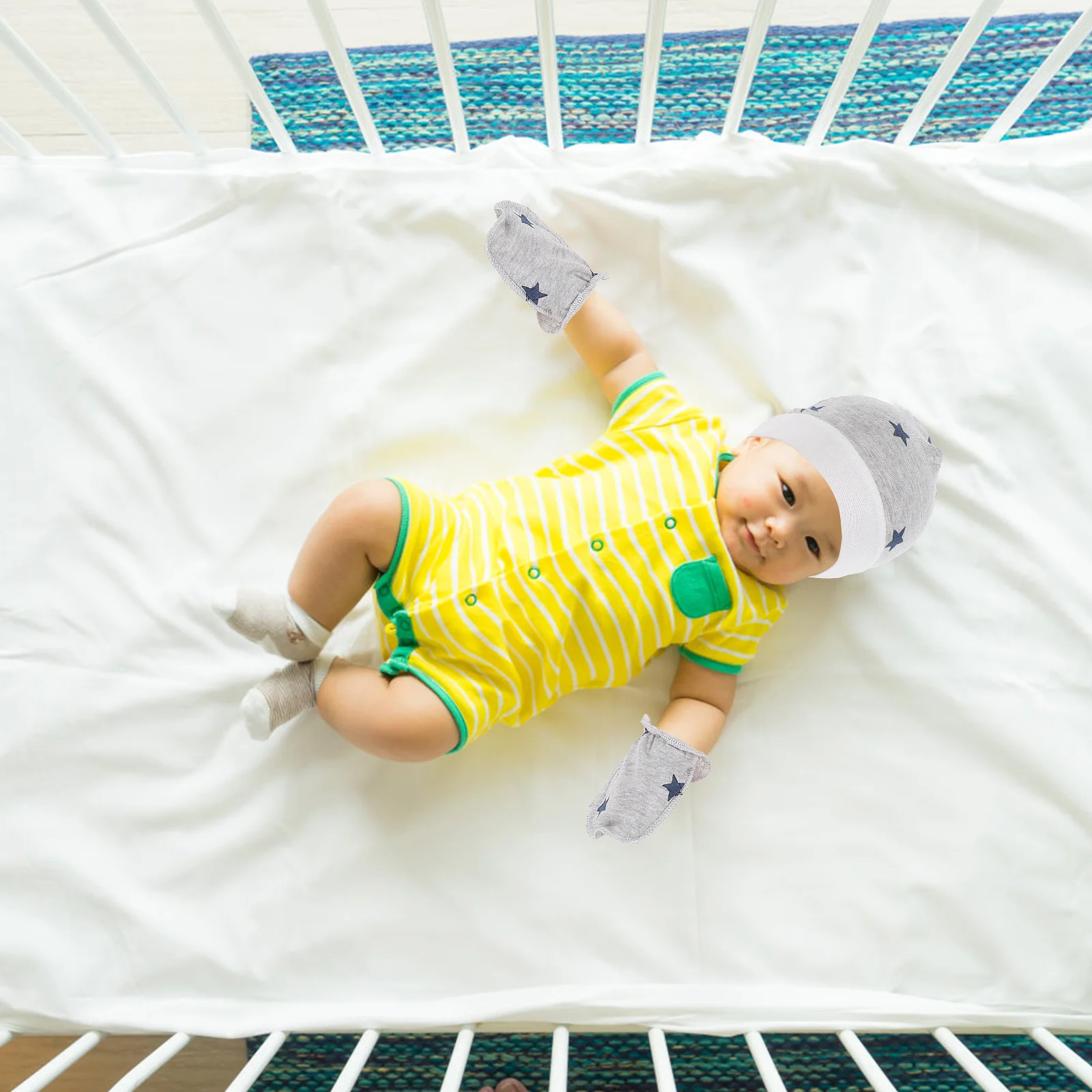 

1 set 1 Set Foot Cover Covers With Adjustable Cotton Hat Protection Baby Sock Set Baby Accessories Newborn Accessories