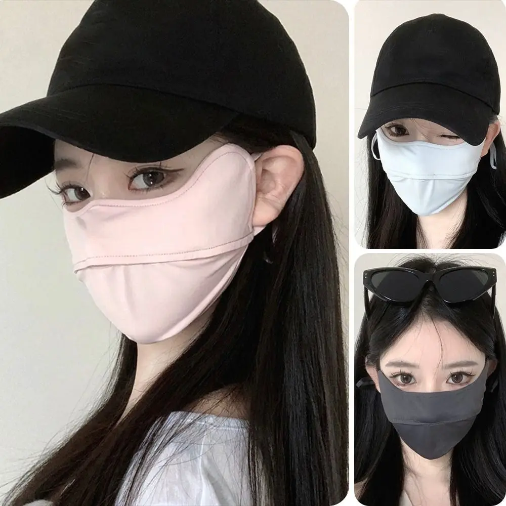 Hot Sale Nylon Sunscreen Mask Breathable Anti-UV Riding Face Mask Anti-sun Mask Four Seasons