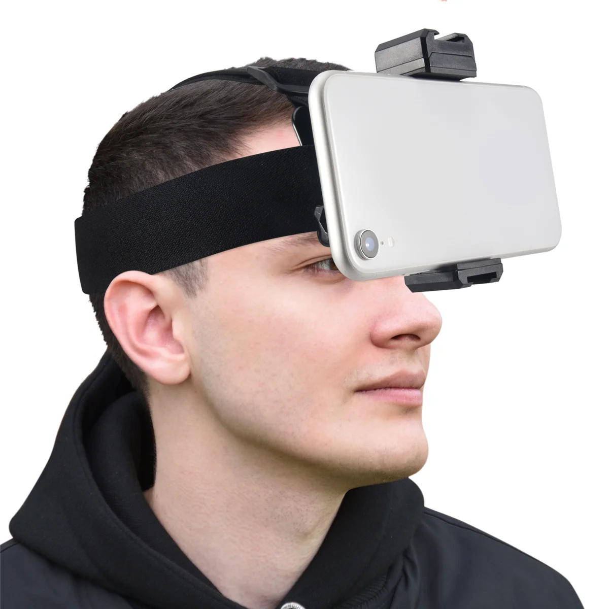 ที่ยึดสายรัดศีรษะอเนกประสงค์พร้อมคลิปจับโทรศัพท์เคลื่อนที่สำหรับสมาร์ทโฟนอุปกรณ์เสริม Vlog