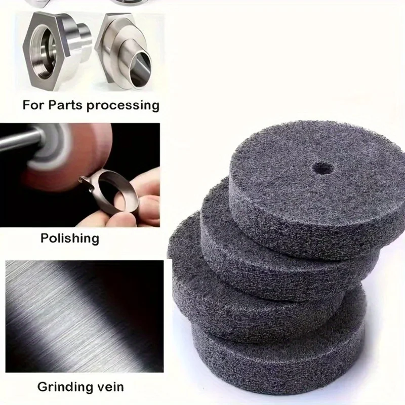 Polishing and Grinding Wheels 4-Piece Set 3inch Fiber Polishing Wheels, Mini Bench Grinder for Stainless Steel Replacement, Desktop Polisher, Mother's Day Gift (Note: This Product Only Includes 4Pc Polishing Wheels)