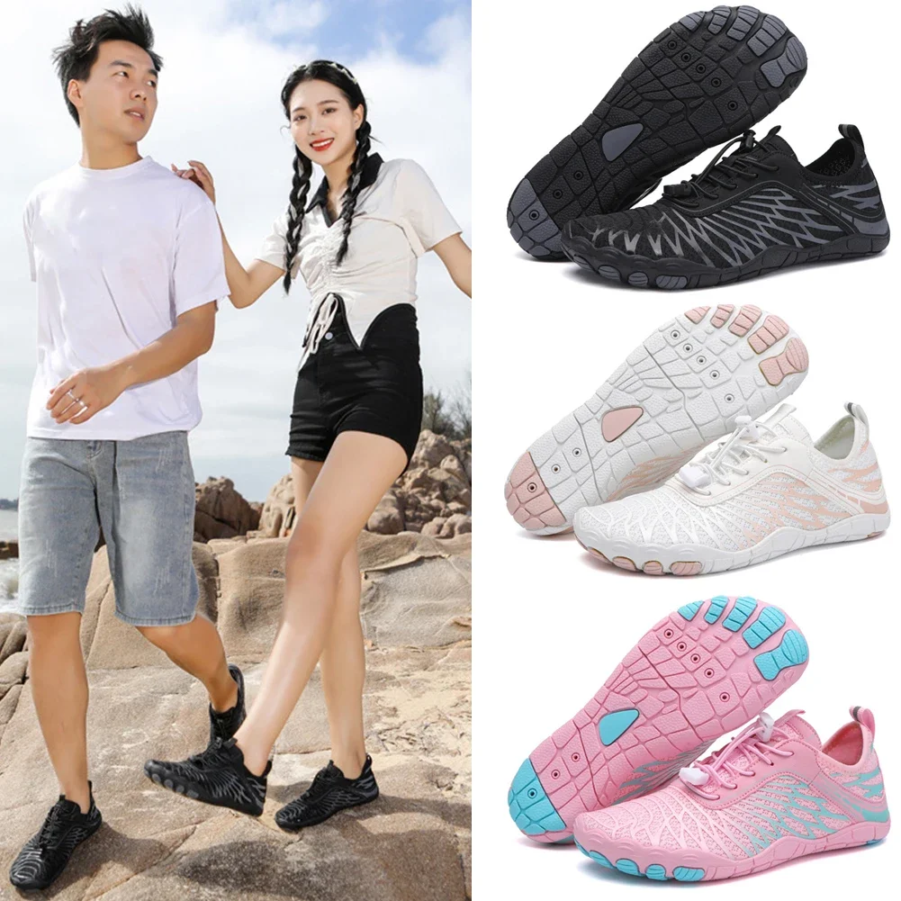 Swim Beach Aqua Shoes Quick Dry Barefoot Water Shoes Non-slip Wading Seaside Slippers Breathable Wear-resistant Surfing Sneakers