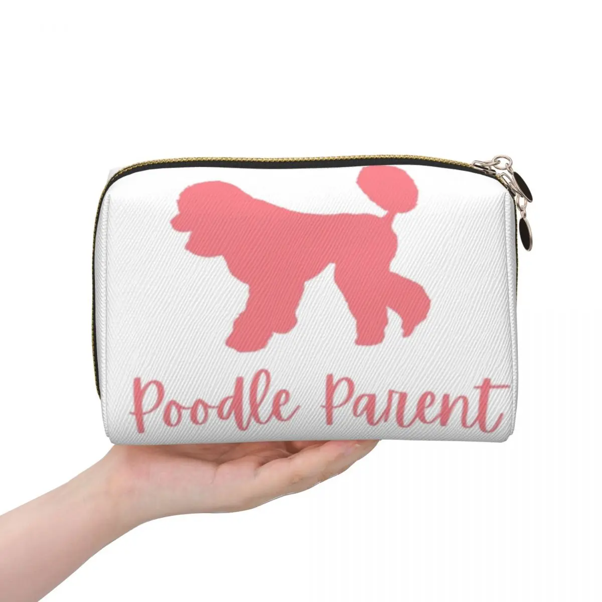 

Poodle Dog Women Cosmetic Bag Travel Makeup Organizer Pouch Toiletry Storage Dopp Kit Case