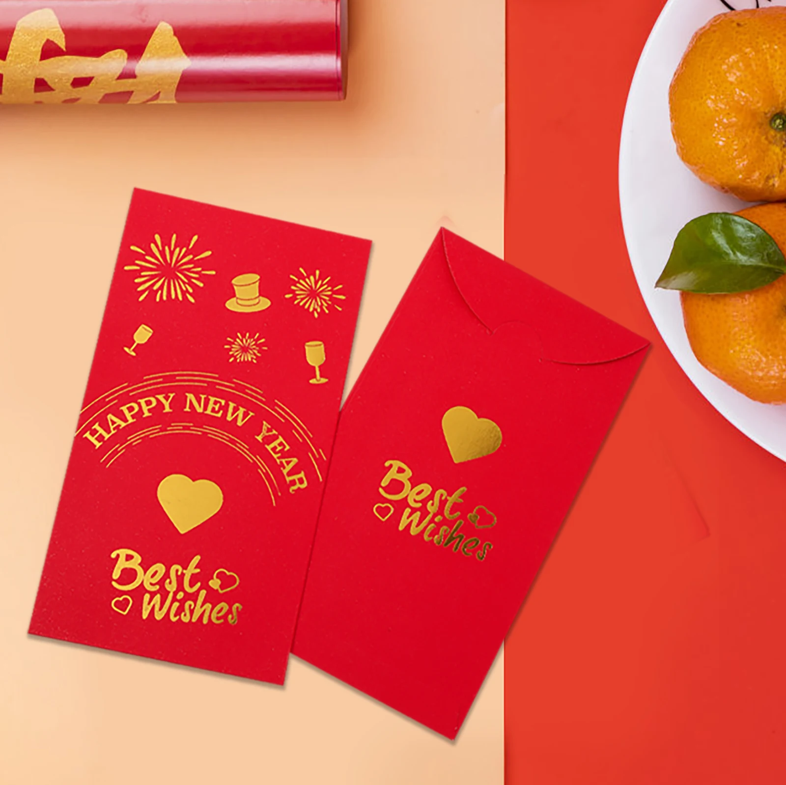 

12Pcs/Set Chinese New Year Red Envelopes Lucky Money Bag Spring Festival Hongbao Decoration Wishes Bless Pocket Gift Packet