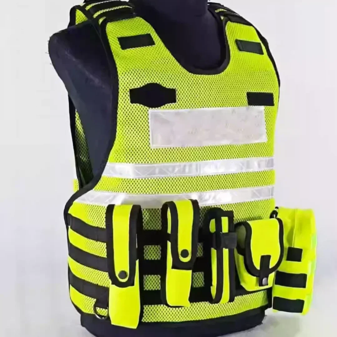 Tactical Outdoor Reflective Vest Lining Yellow Breathable Training Stable-resistant Inner Bladder