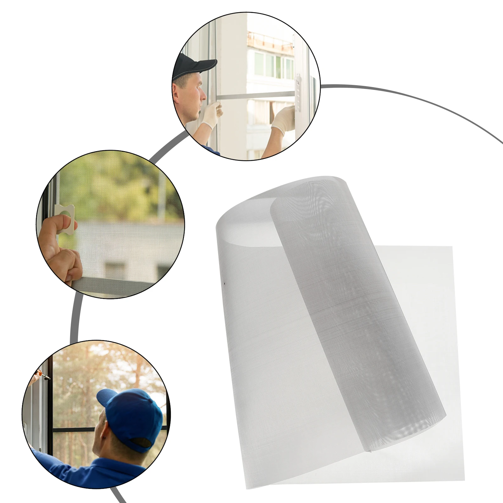 

2pcs Stainless Steel Woven Wire Insect Mesh Sheet Corrosion Resistant High Temperature Mesh For Multiple Uses