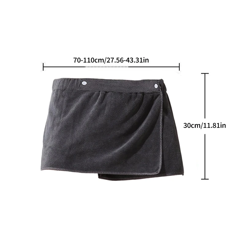 Beach Towel Men\'s Household Water-absorbent Towel Short Skirt Anti-slip Men\'s Bath Skirt Wearable Towel Swimming Trunks