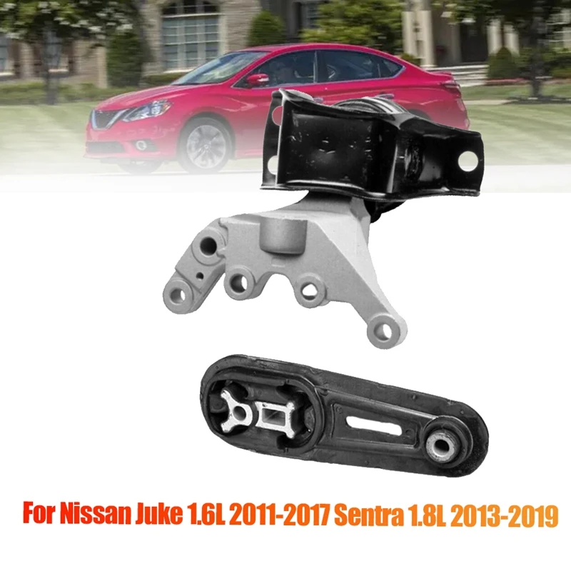 

2PCS Right Engine Mount & Rear Lower Engine Buffer Torque Assembly Strut Mount For Nissan Juke Sentra Tiida 2011-2019