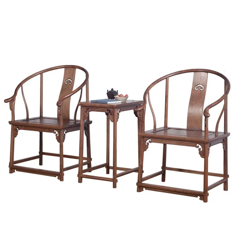 

New Chinese all-solid wood antique Ming-style Zen chair, home light luxury Zen-style master chair