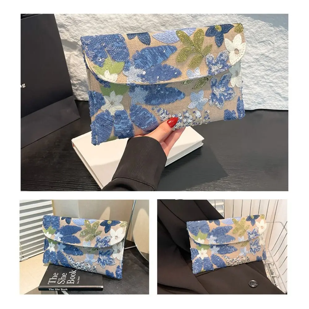 

Stylish Sequin Evening Clutch Bags Beaded Exquisite Party Purses Elegant Glitter Envelope Bag Special Occasions