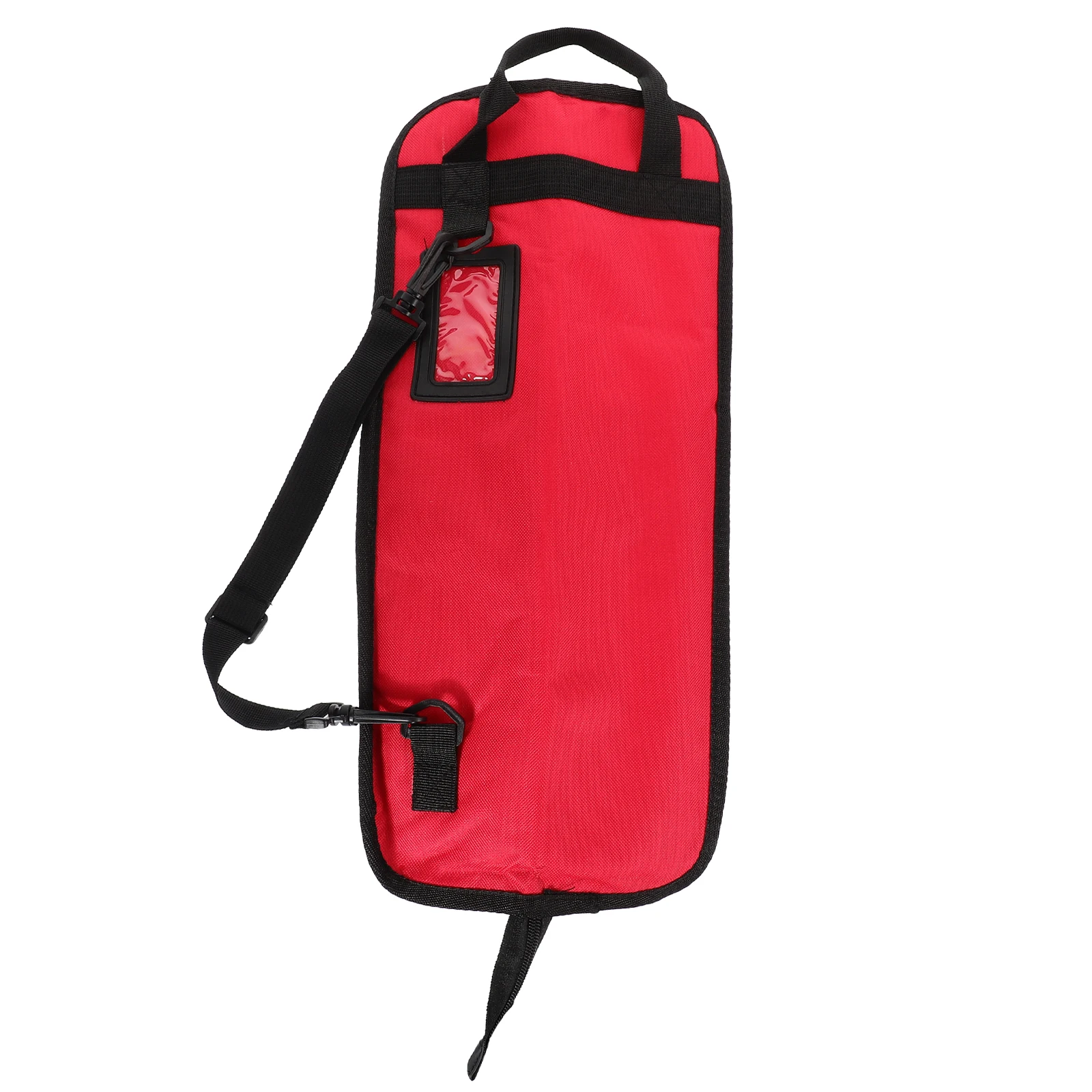 

Drum Stick Bag for Drum Set Thickened Durable Oxford Cloth Material Hand Shoulder Carry Red Color Storage Case