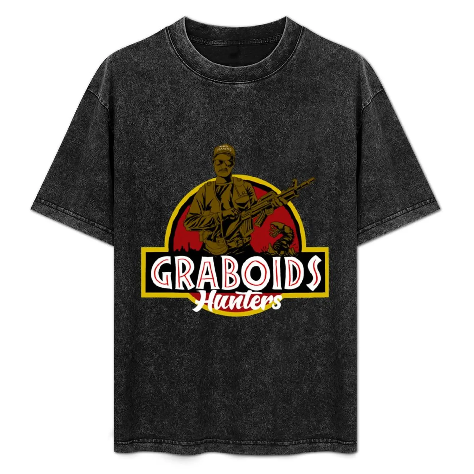 

Tremors Graboids Hunters T-Shirt anime figures korean fashion Men's cotton t-shirt