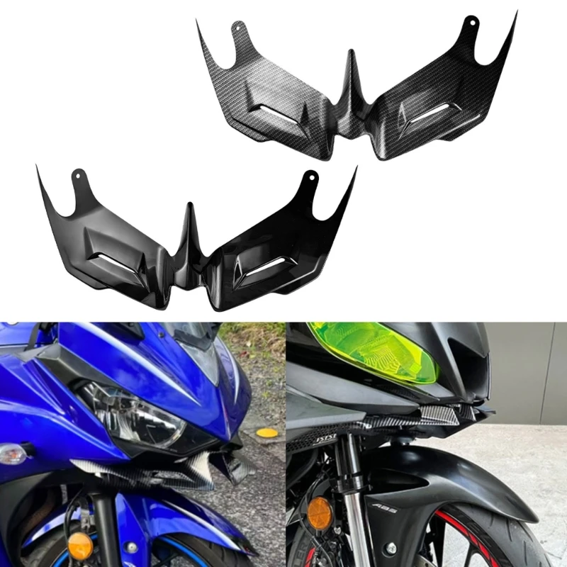 Wind Tunnel Optimized Motorcycle Airflows Guide Wing ABS Cowling For YZF R25 Direct Fit No Drilling Required Lightweight H9EE