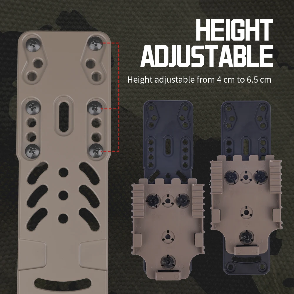 Tactical Pistol Modular Holster Adapter 2.0 Drop Leg Carry Platform Metal Compatible QLS Second Gen Quick Release Belt Platform