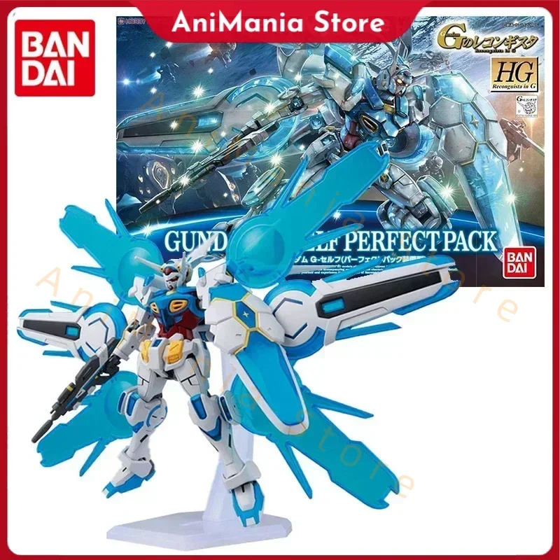 

Bandai Genuine Gundam Model Kit Anime Figure HG G-Self Perfect Pack Collection Gunpla Anime Action Figure Toys for Children