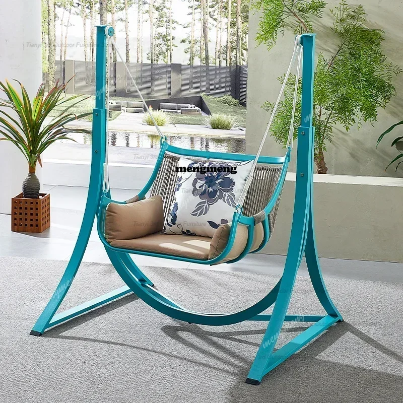 

F182 Advanced Fashion Patio Swings Hotel Indoors Living Room Modern Patio Swings Retro Garden Outdoor Furniture Columpiar