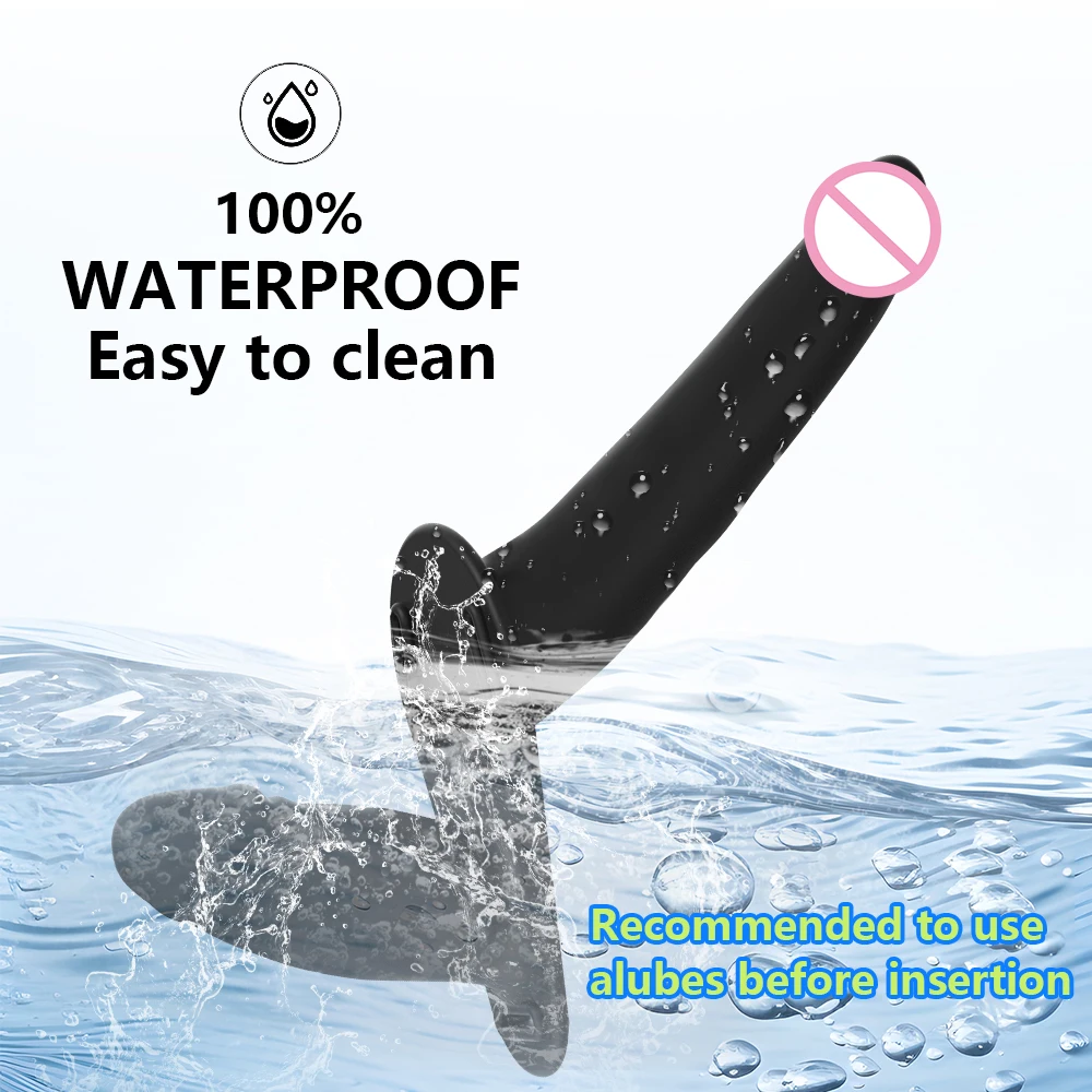 Strap On Double Dildo G-Spot Wearable Panties Anus Vagina Stimulation Massager Women Sex Toys Products For 18+ Lesbian Couple view 4