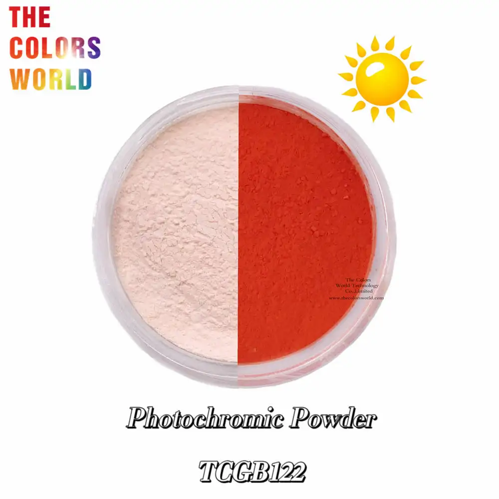 Polvo fotocromático TCT-773 que cambia de Color, pigmento sensible a la luz solar UV para manicura, decoración artística de uñas, gel UV